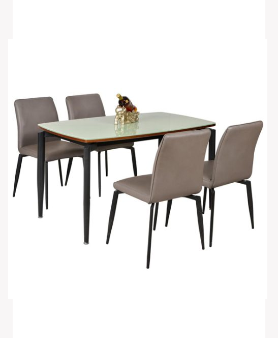 Bộ bàn ăn cao cấp khung thép BA501 SV