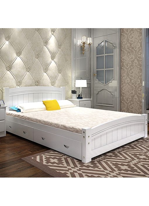 Giường ngủ gỗ tự nhiên hiện đại GNSV004