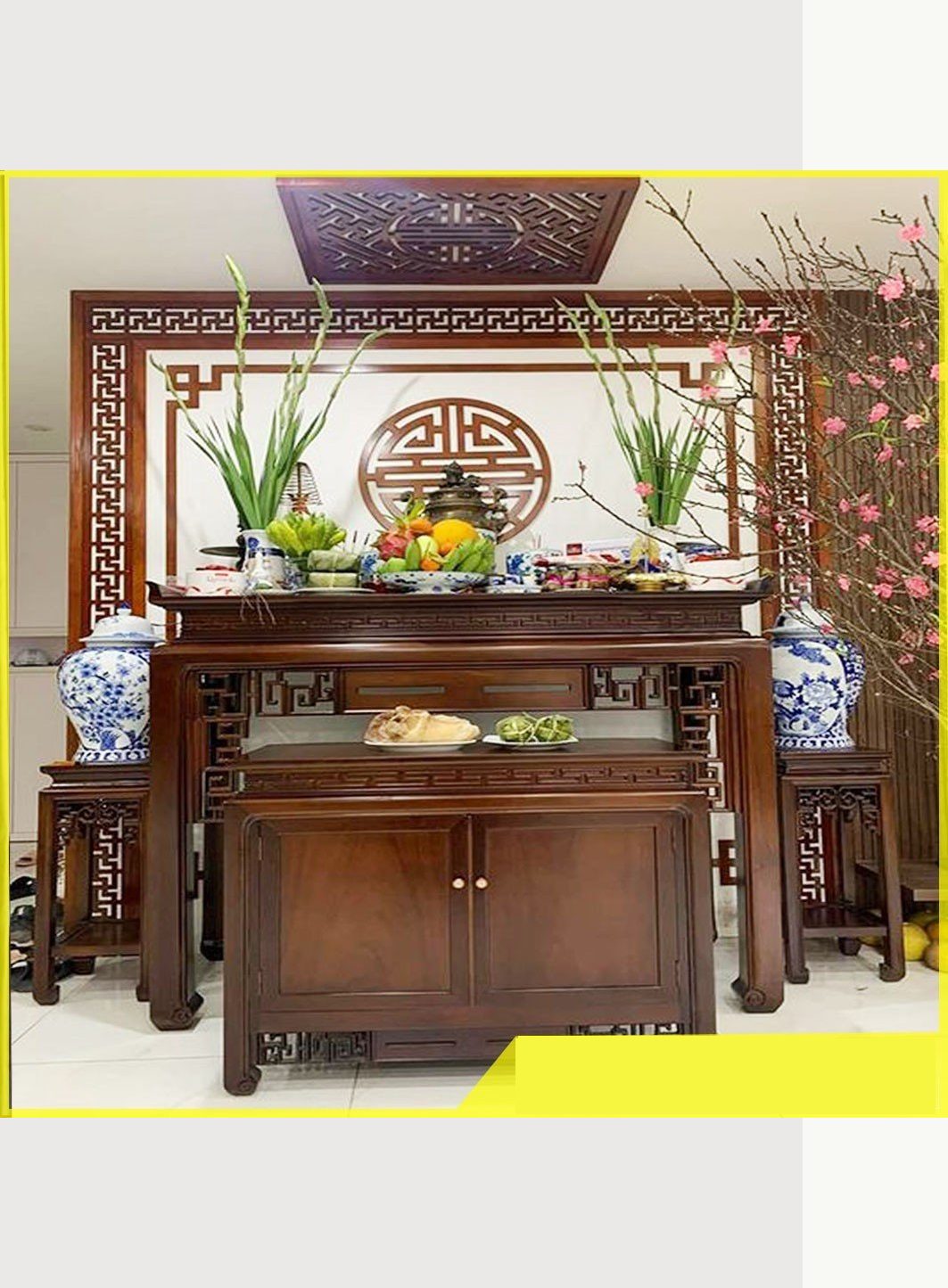 Bàn thờ đứng gỗ Sồi SV16
