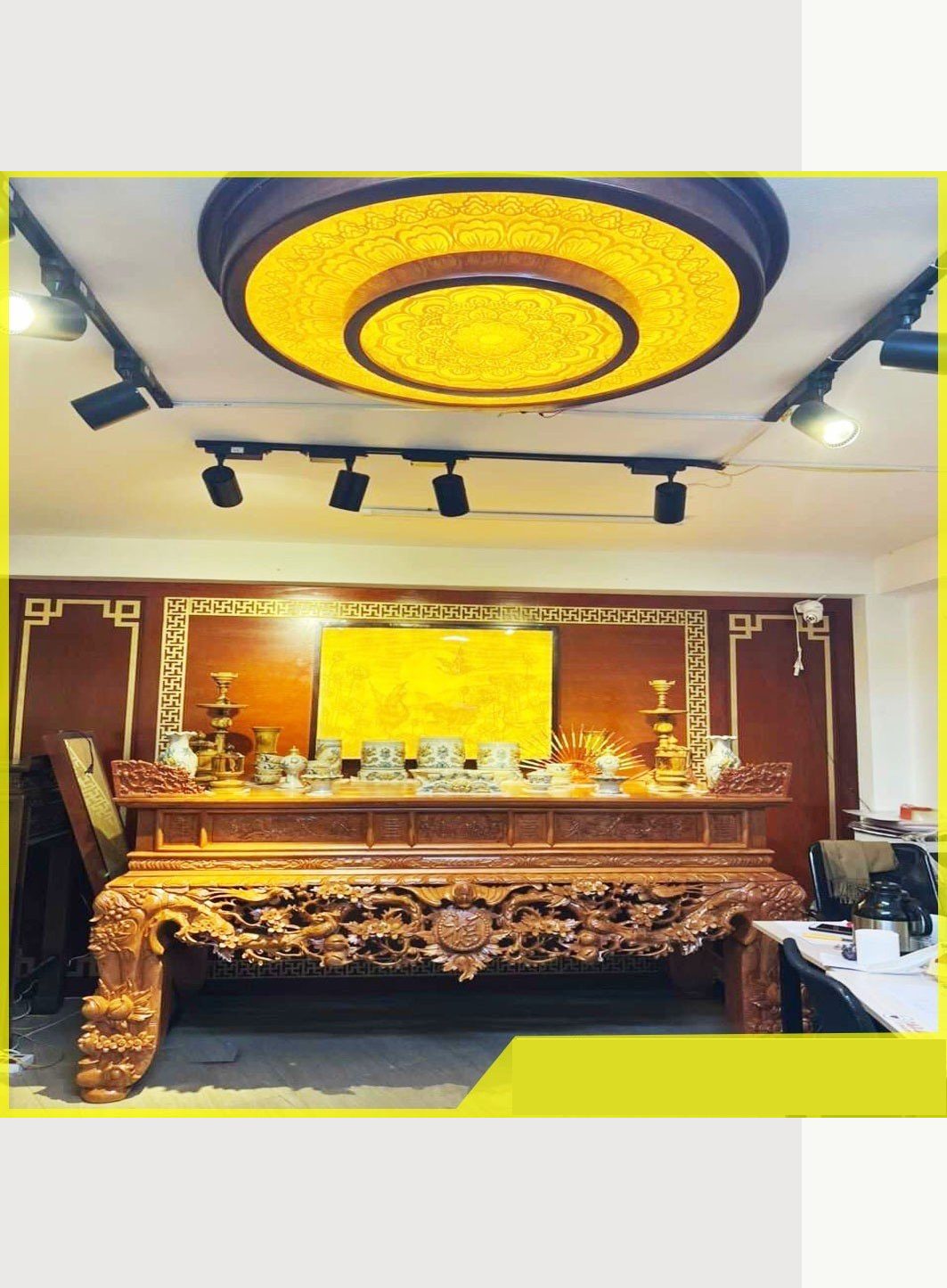 Sập thờ gỗ Mít SV09