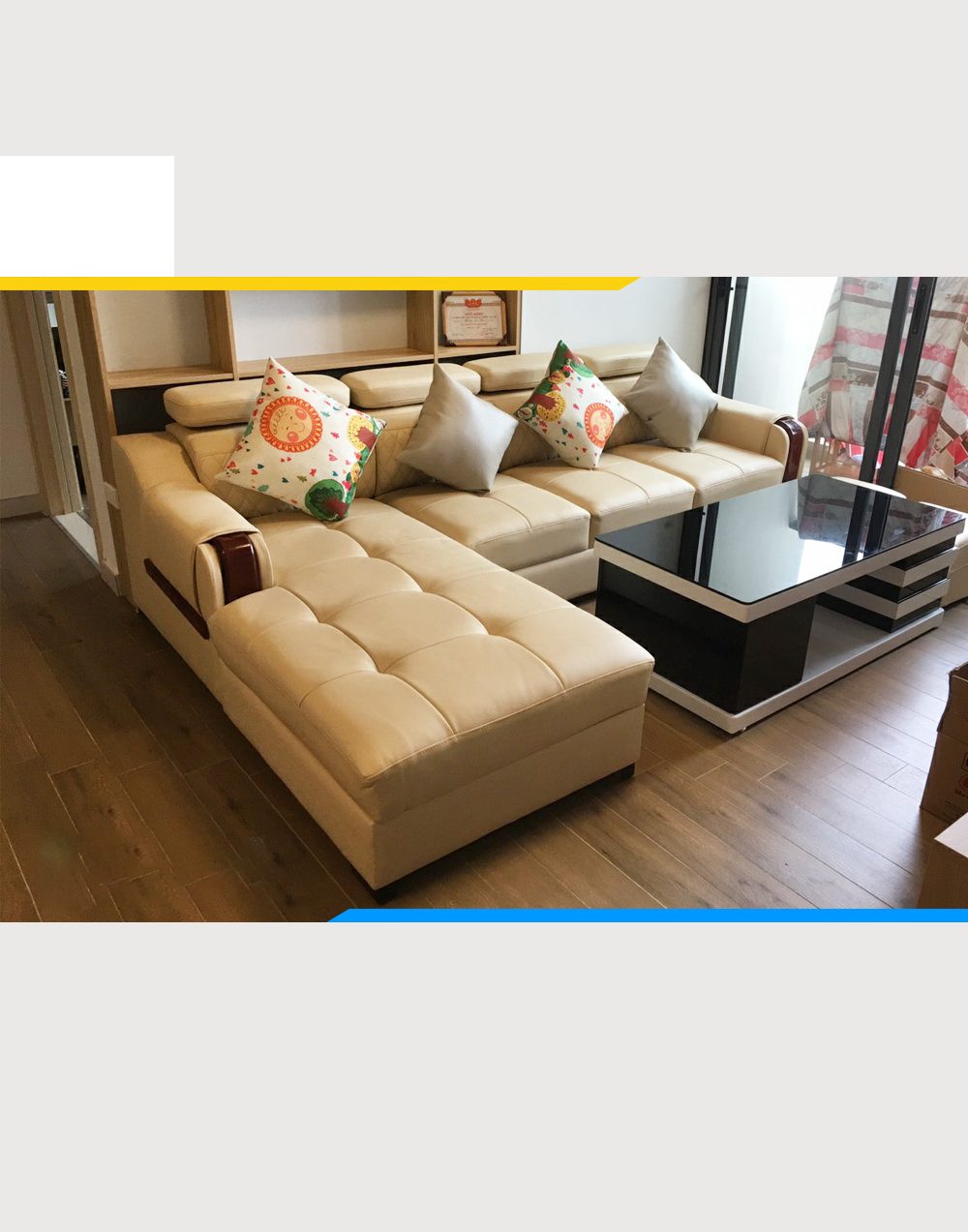 Bộ ghế Sofa da cao cấp, thời thượng SV130