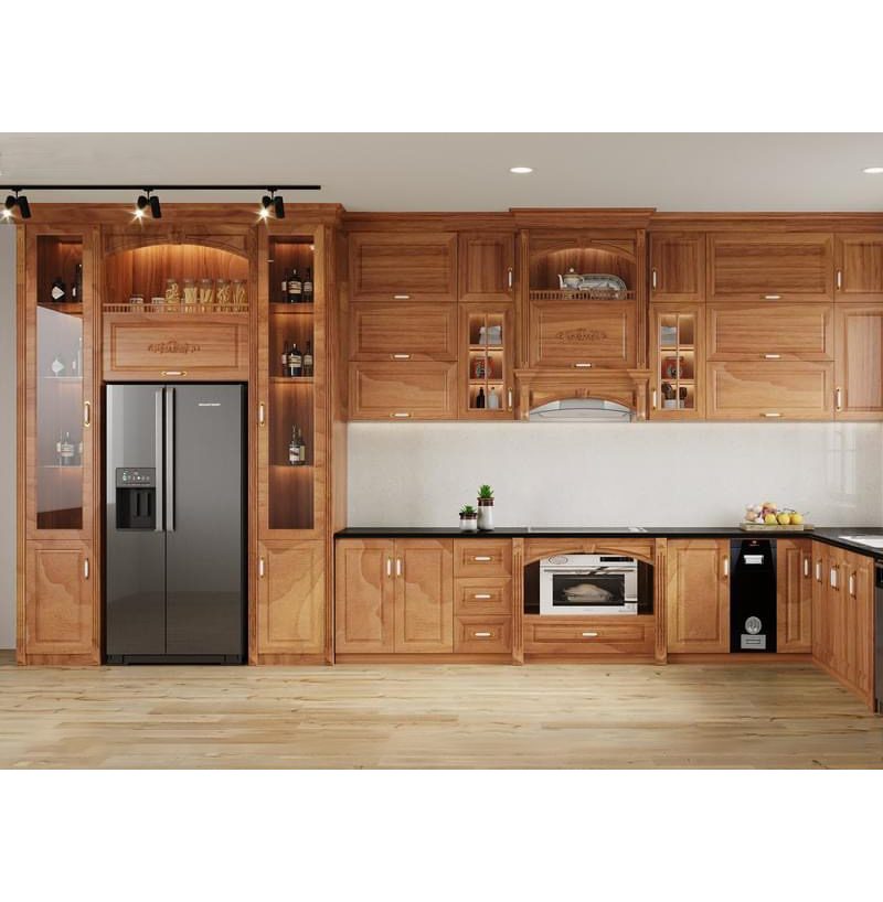 Tủ Bếp Gỗ Tự Nhiên SV213