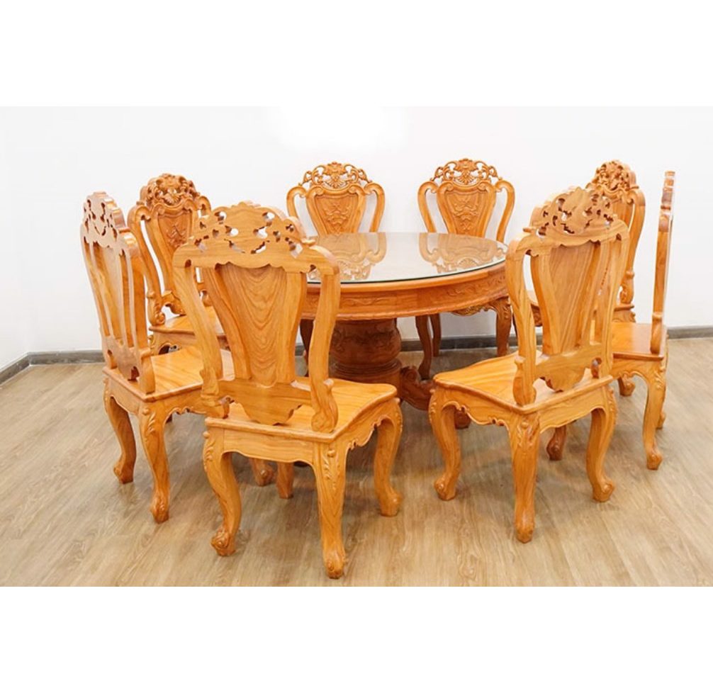 Bàn ăn gỗ gõ đỏ SV027
