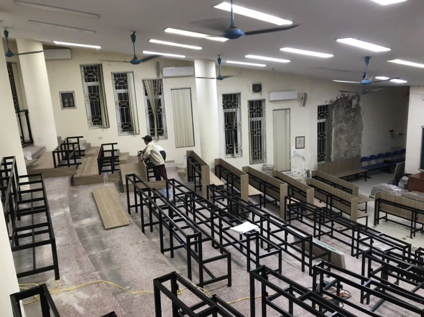 Công Trình: Nội thất giảng đường khoa Luật – Đại học Quốc gia Hà Nội