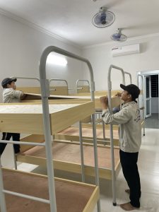 Công Trình: Thi công, cung cấp và lắp đặt thiết bị nội thất Kí Túc Xá 07 – Trung tâm Giáo dục Quốc phòng ( QG-HN04 ) – ĐHQG HN – hình 28
